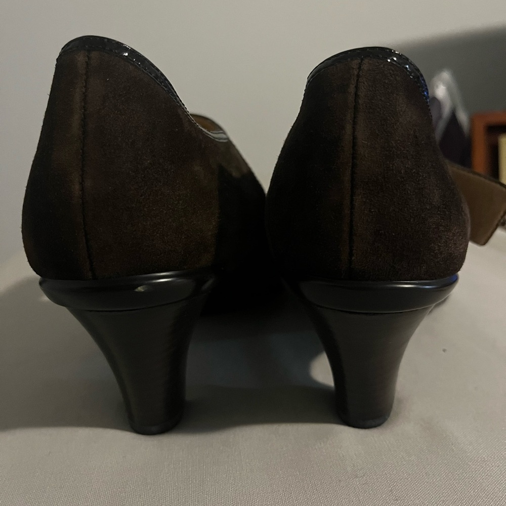 Sofft Womens Candra Suede Mary Jane Chocolate Size 8 - Picture 4 of 8